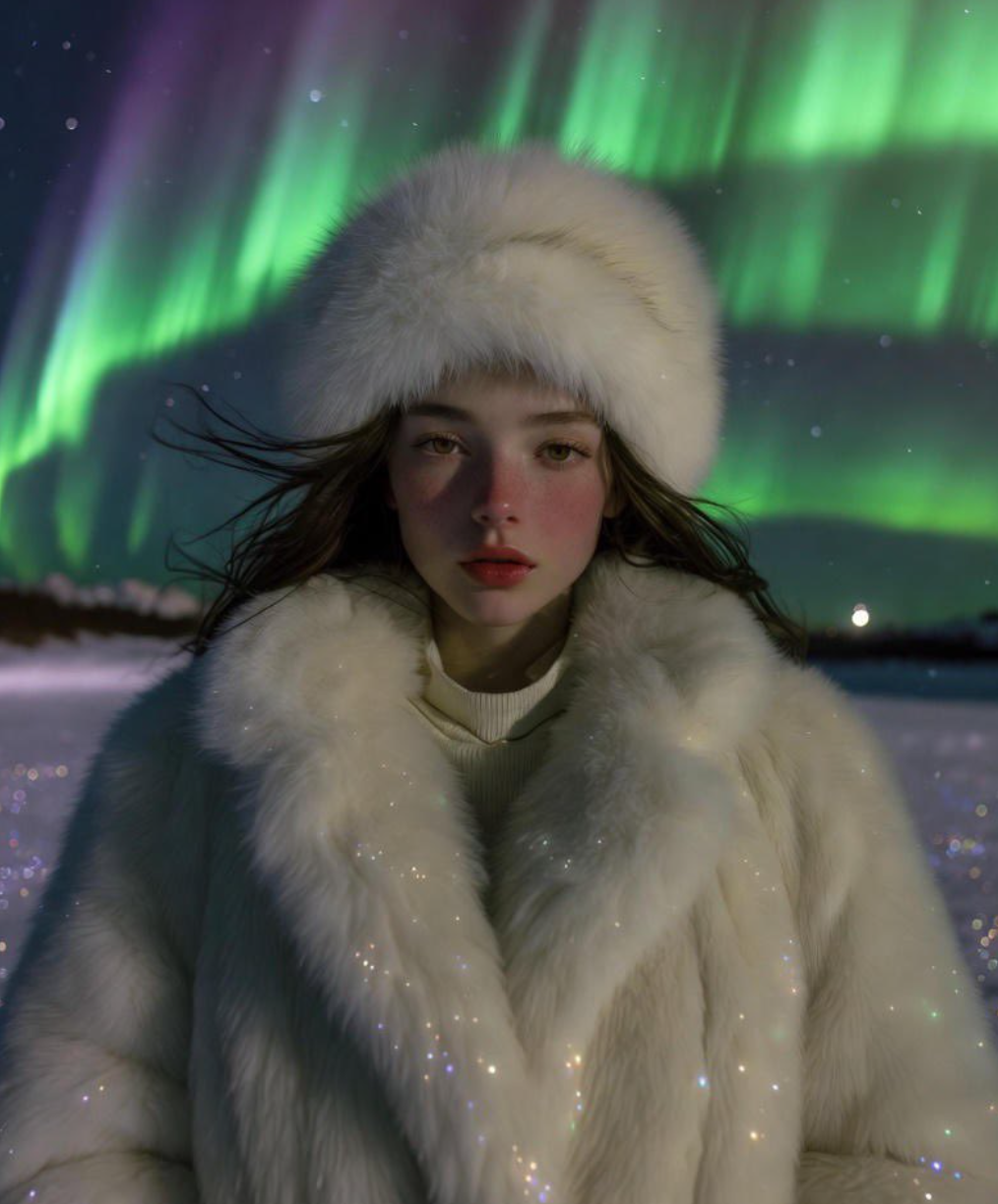 冰雪奇缘：雪地中的冰雪美人