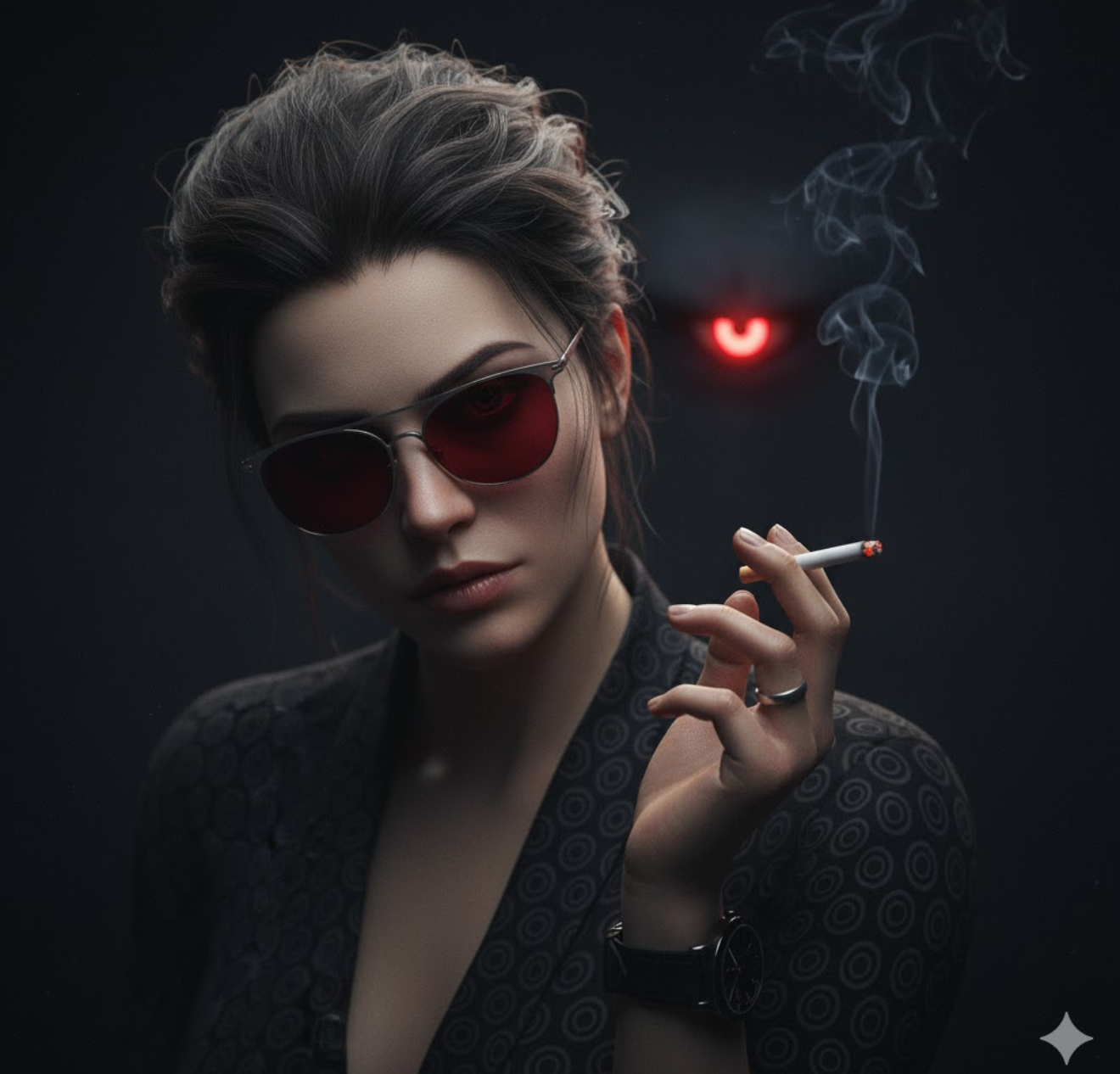 黑暗中的戏剧性凝视