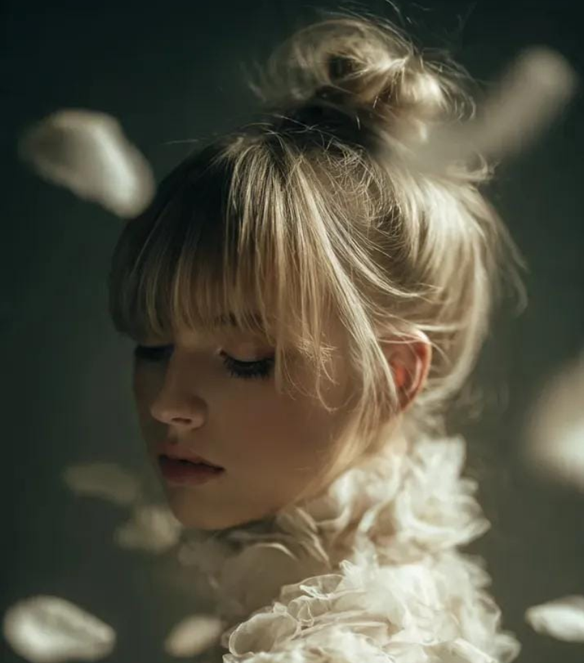 花卉高级定制的电影艺术肖像