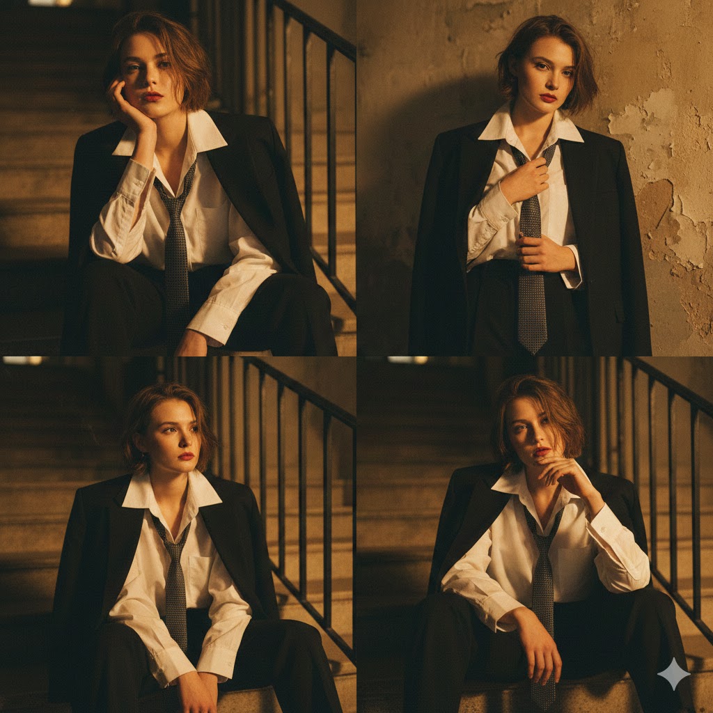 楼梯间的剪影：在光影中寻找自我